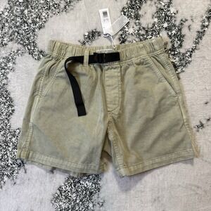 Outerknown Shorts Mens Size S Tan 100% Organic Cotton Twill Trail Outdoor Chino‎